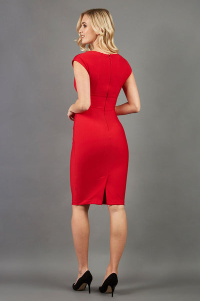 Women's Daphne Dress In Electric Red Official Clothes For Ladies | Nora Gardner