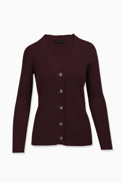 Women' Business Grace Cardigan - Bordeaux NORA GARDNER | OFFICIAL STORE for work and office