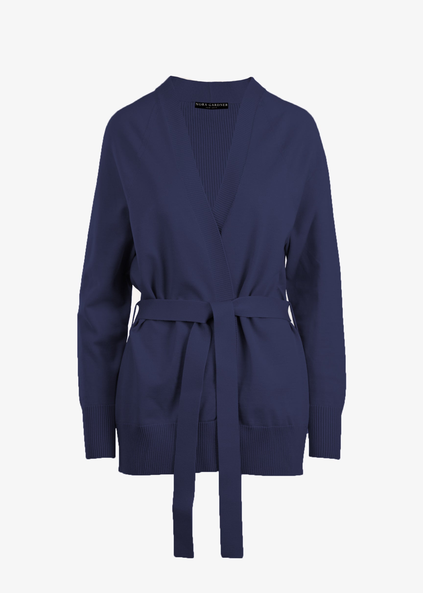 Women' Business Harper Cardigan With Belt - Navy NORA GARDNER | OFFICIAL STORE for work and office