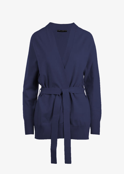 Women' Business Harper Cardigan With Belt - Navy NORA GARDNER | OFFICIAL STORE for work and office