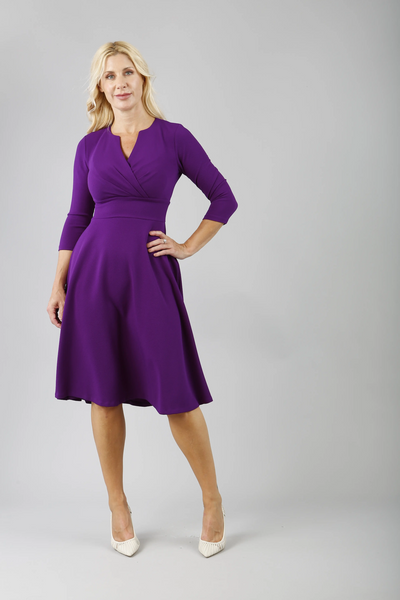 Women' Business January Dress - Deep Purple NORA GARDNER | OFFICIAL STORE for work and office