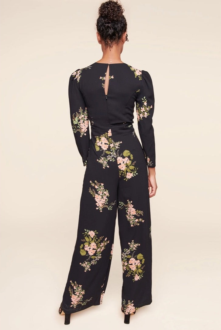 Buy Women's Jasleen Jumpsuit in Black Floral | Nora Gardner