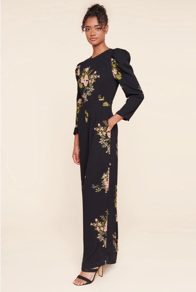 Buy Women's Jasleen Jumpsuit in Black Floral | Nora Gardner