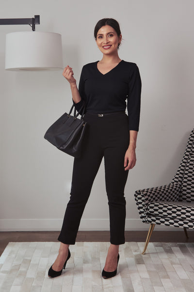 Women' Business Julia Top - Black NORA GARDNER | OFFICIAL STORE for work and office