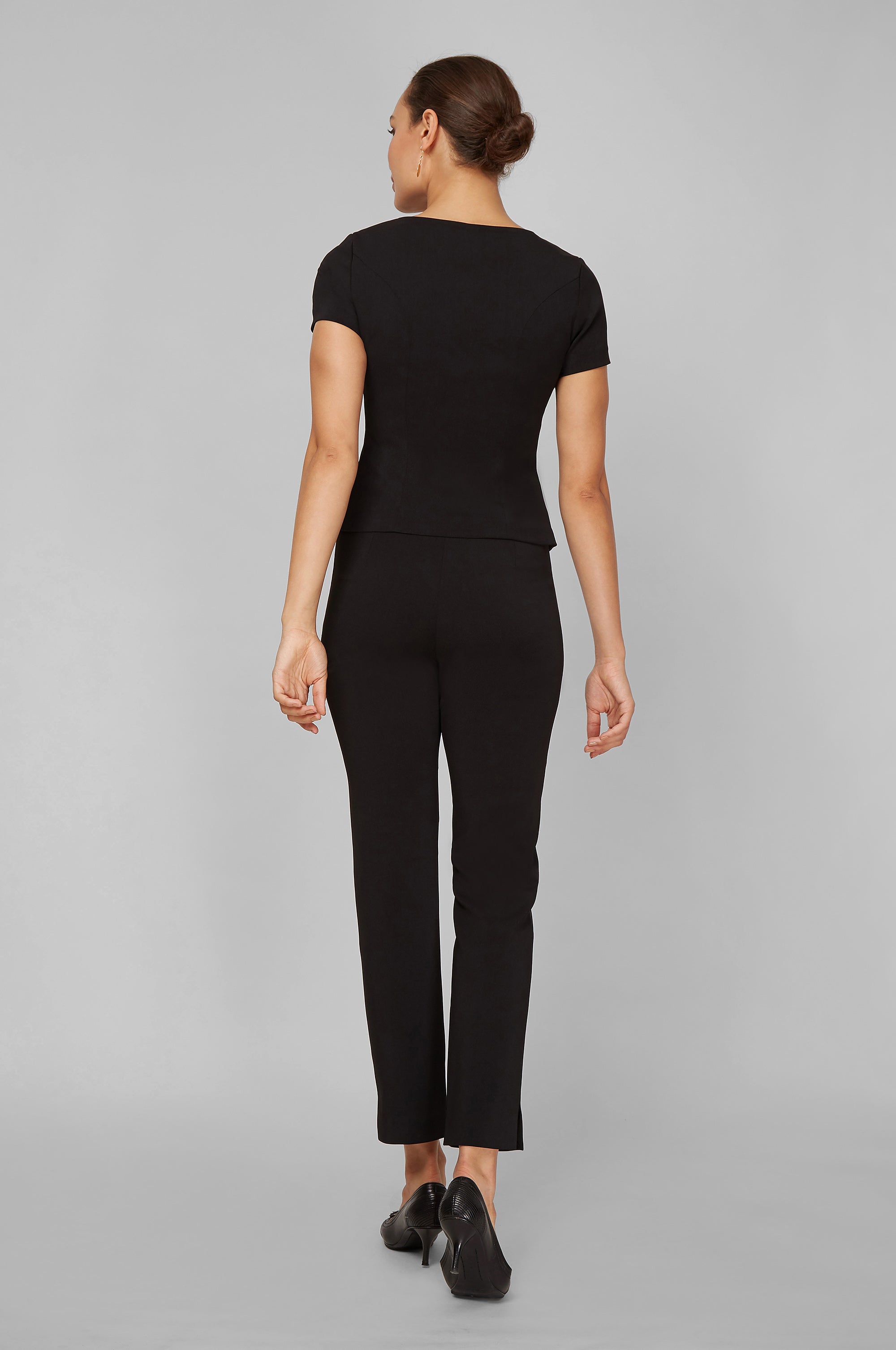 Women's Chelsea Top in Black | Nora Gardner - Back