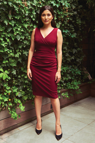 Women' Business Banbury Dress - Burgundy NORA GARDNER | OFFICIAL STORE for work and office