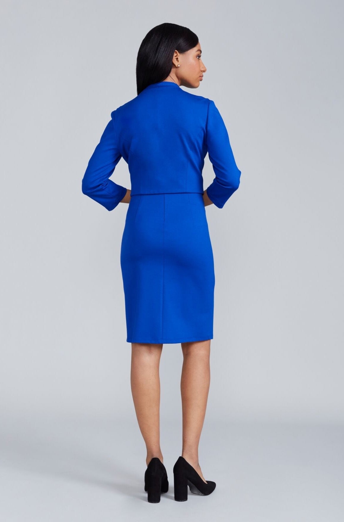 Women's Mila Jacket in Royal Blue | Nora Gardner Back
