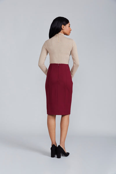 Women' Business Sanvito Skirt - Merlot NORA GARDNER | OFFICIAL STORE for work and office