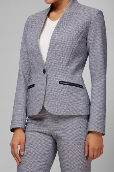 Women' Business Alanna Blazer - Basketweave Jacquard NORA GARDNER | OFFICIAL STORE for work and office