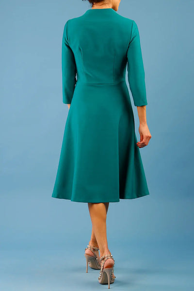 Women' Business Palmeston Dress - Pacific Green NORA GARDNER | OFFICIAL STORE for work and office