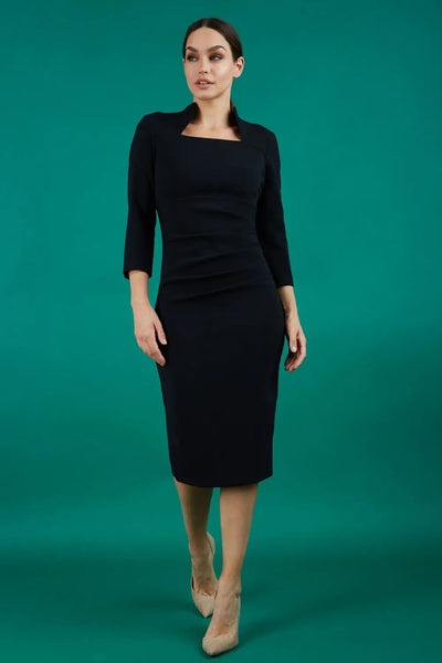 Women' Business Plaza Dress - Dark Navy NORA GARDNER | OFFICIAL STORE for work and office