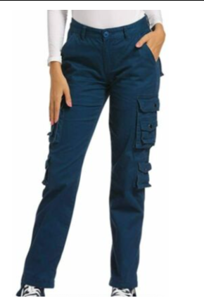 Women's Navy Cargo Pant