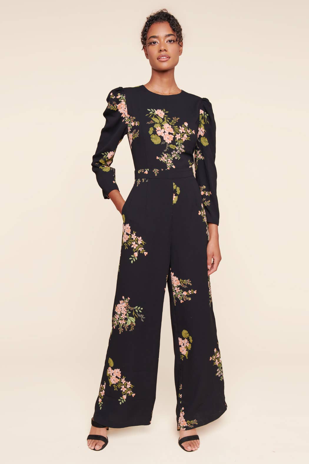 Buy Women's Jasleen Jumpsuit in Black Floral | Nora Gardner