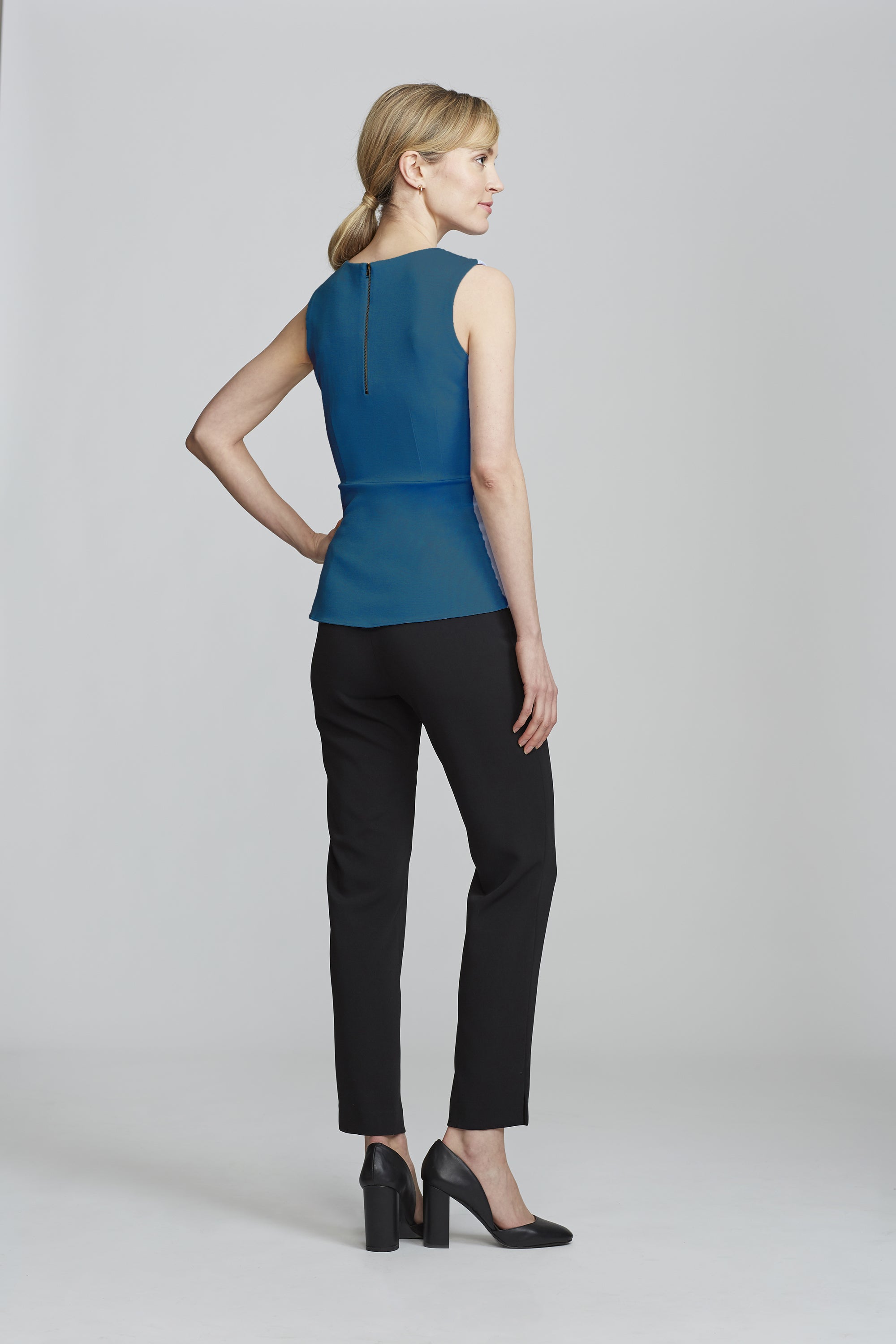 Women' Business Kelly Top - Teal NORA GARDNER | OFFICIAL STORE for work and office