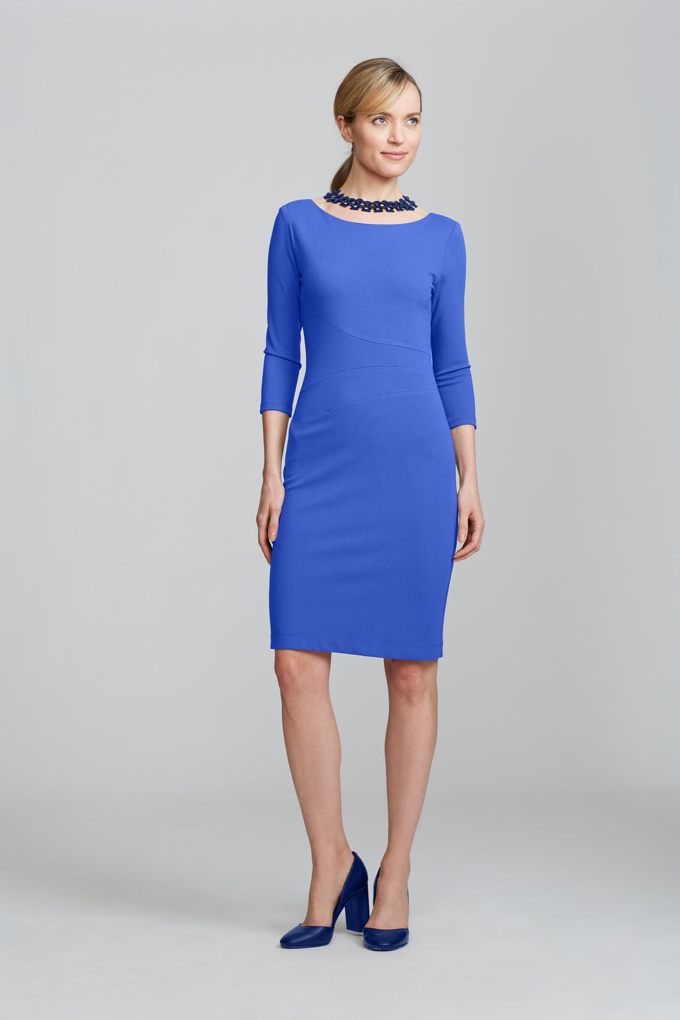 Women' Business Lydia Dress - Lapis Blue NORA GARDNER | OFFICIAL STORE for work and office