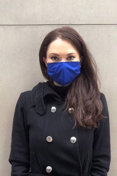 Women' Business Face Mask - Blue NORA GARDNER | OFFICIAL STORE for work and office