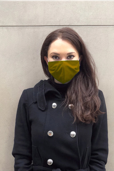 Women' Business Face Mask - Gold NORA GARDNER | OFFICIAL STORE for work and office