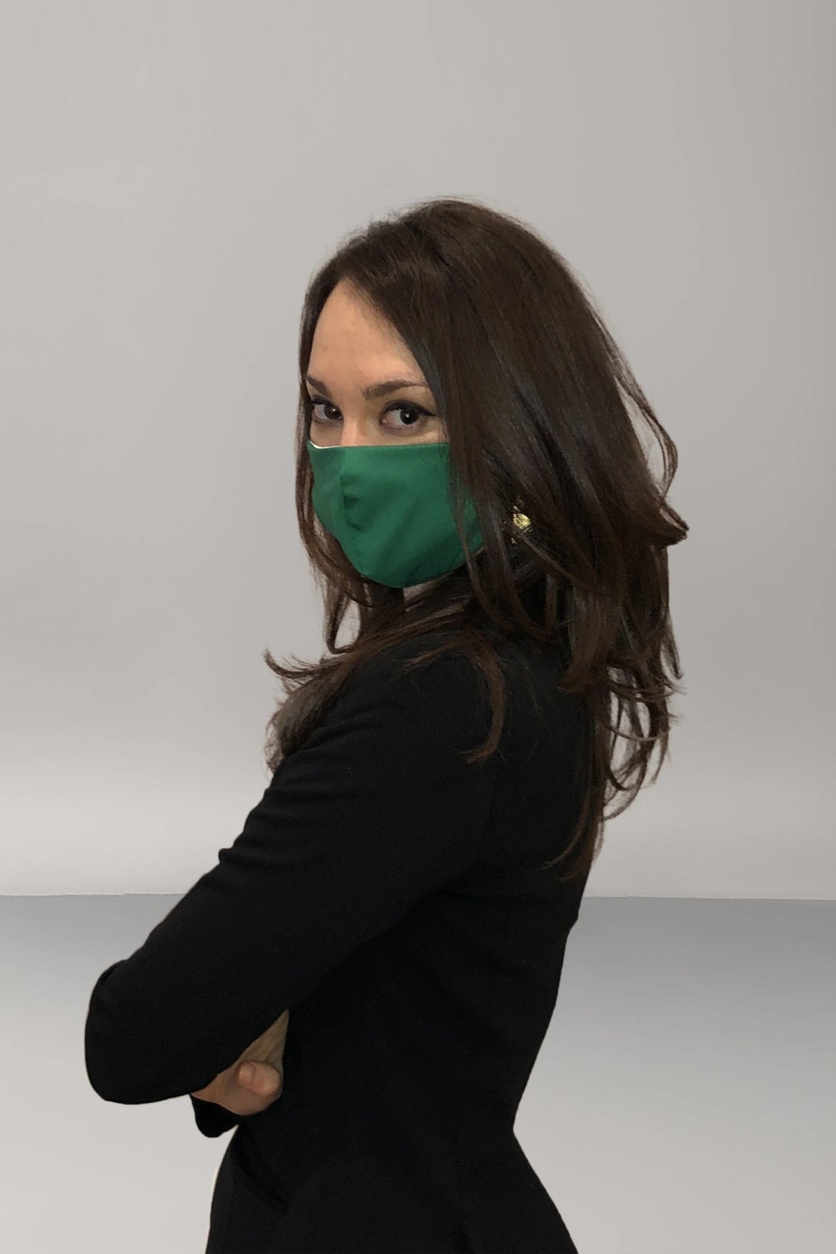 Women' Business Face Mask - Kelly Green NORA GARDNER | OFFICIAL STORE for work and office