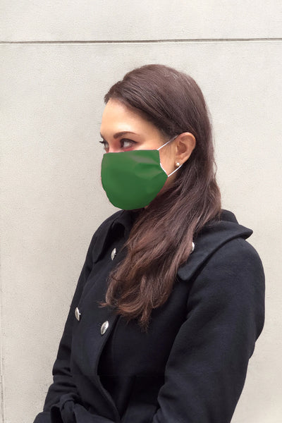 Face Mask - Forest Green Machine Washable Comfortable To Wear | Nora Gardner
