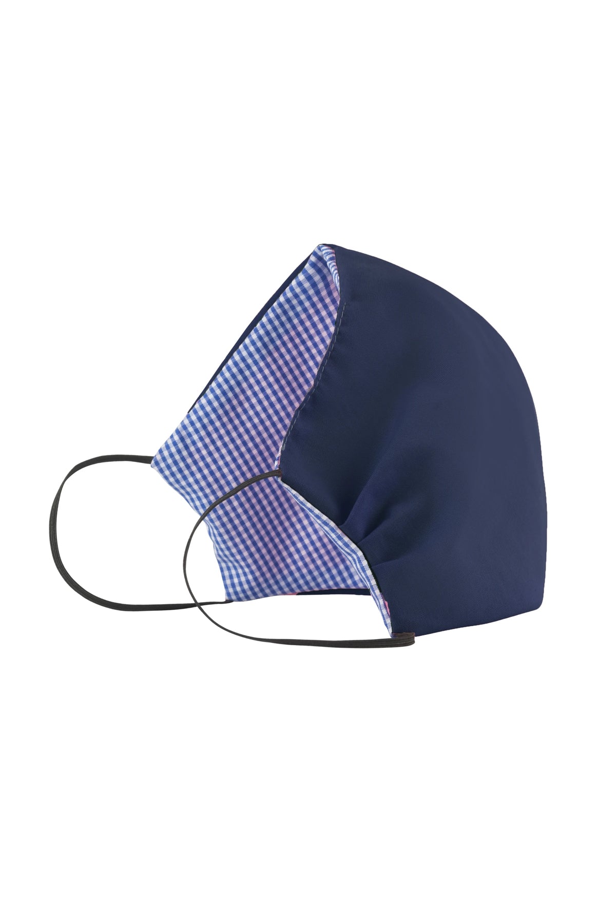 Women' Business Face Mask - Navy with Checks NORA GARDNER | OFFICIAL STORE for work and office