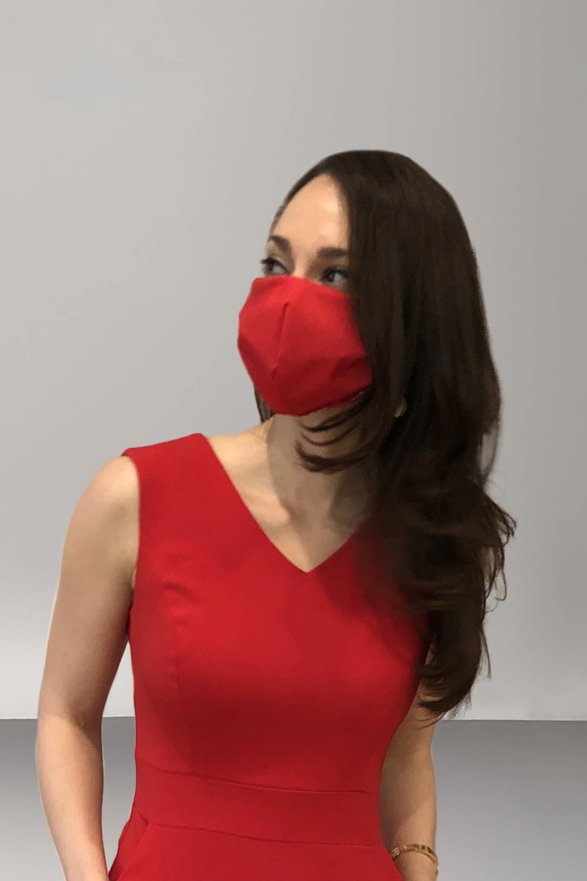 Women' Business Face Mask - Red NORA GARDNER | OFFICIAL STORE for work and office