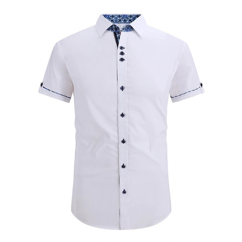 Men's White Short Sleeve Shirt