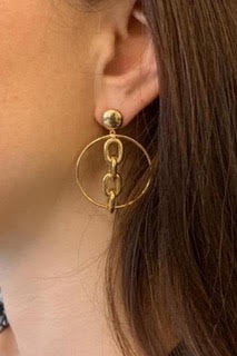 Women' Business Lucia Earrings - Gold NORA GARDNER | OFFICIAL STORE for work and office